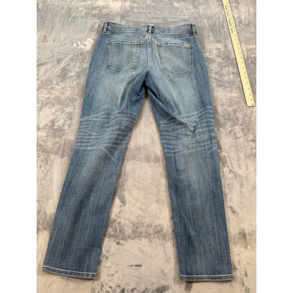 White House Black Market Mid-Rise Girlfriend Jeans Women's Size 4 Blue Denim - Picture 6 of 6